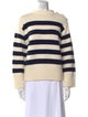 Lafayette 148 Striped Mock Neck Sweater
