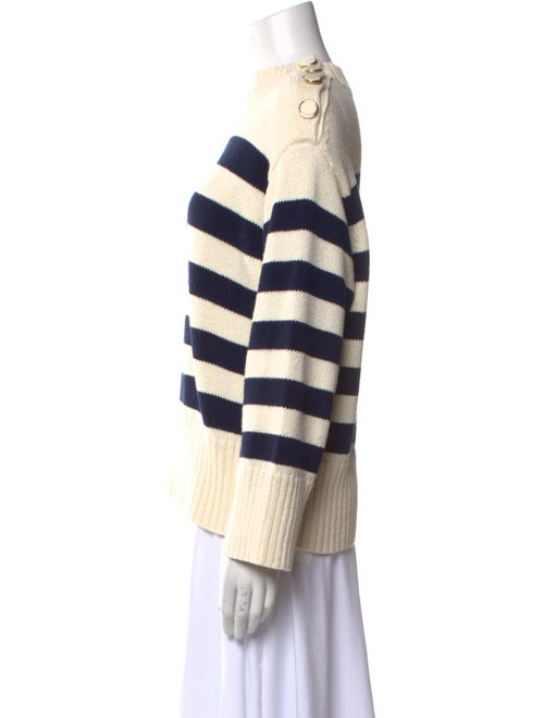 Lafayette 148 Striped Mock Neck Sweater