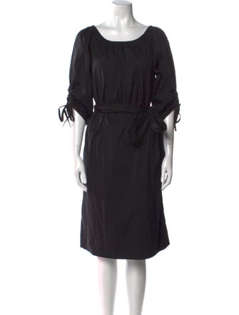 Lafayette 148 Scoop Neck Knee-Length Dress