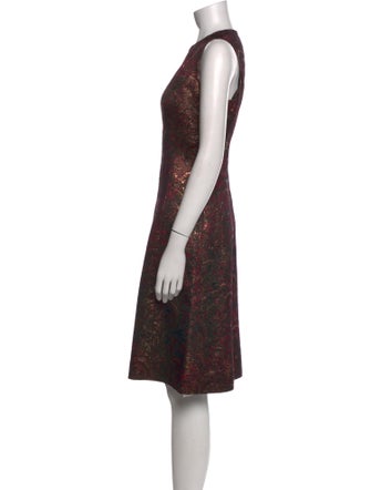 Lafayette 148 Printed Knee-Length Dress