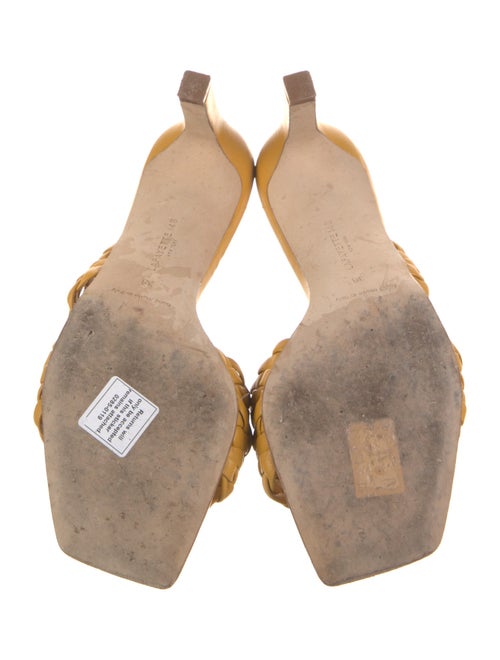 Lafayette 148 Leather Braided Accents Slides