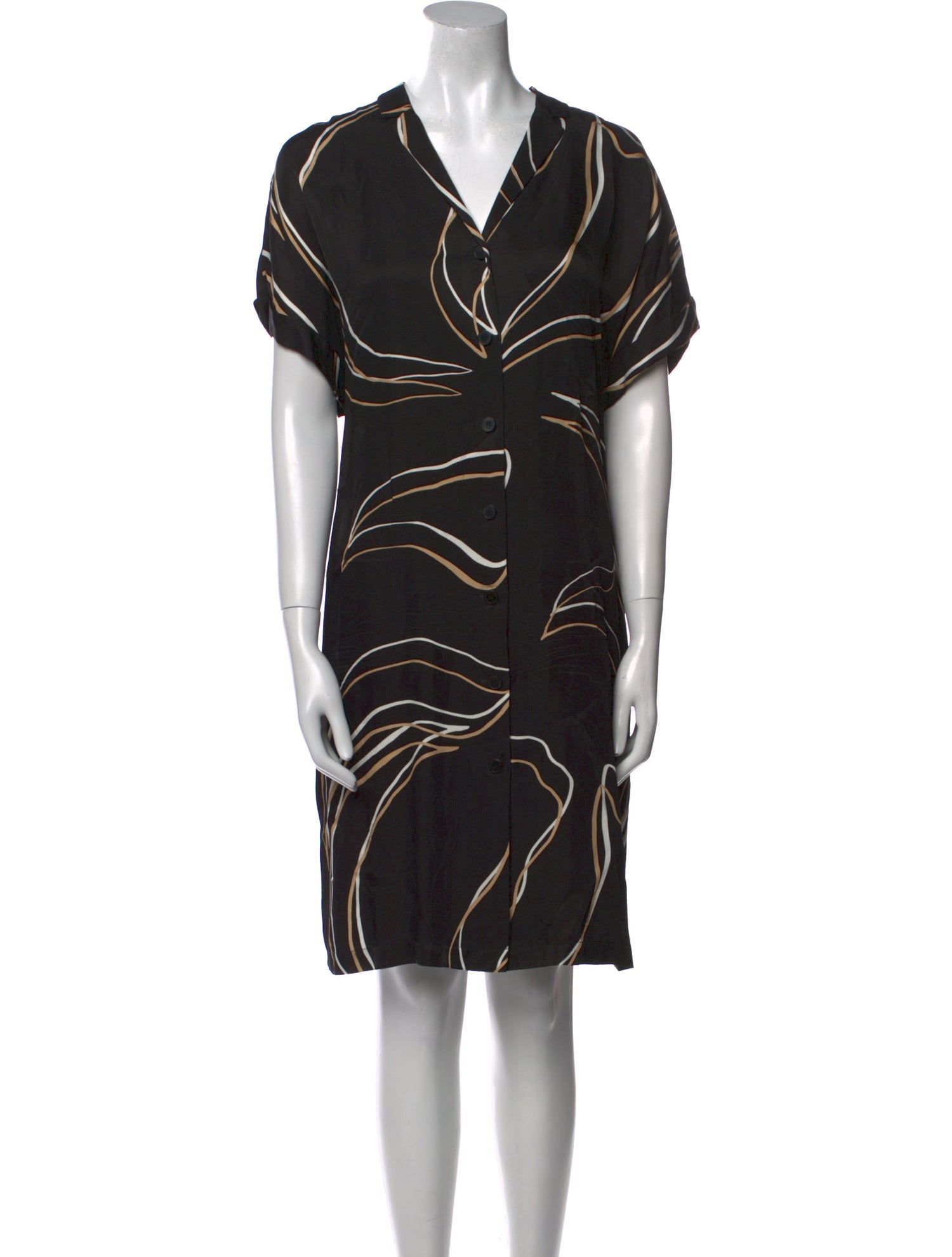 Lafayette 148 Printed Knee-Length Dress