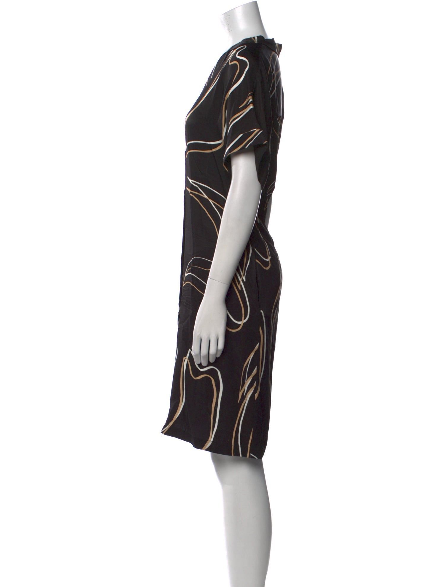 Lafayette 148 Printed Knee-Length Dress