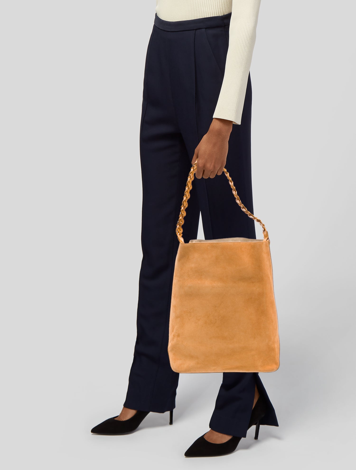 Lafayette 148 Suede Bucket Bag