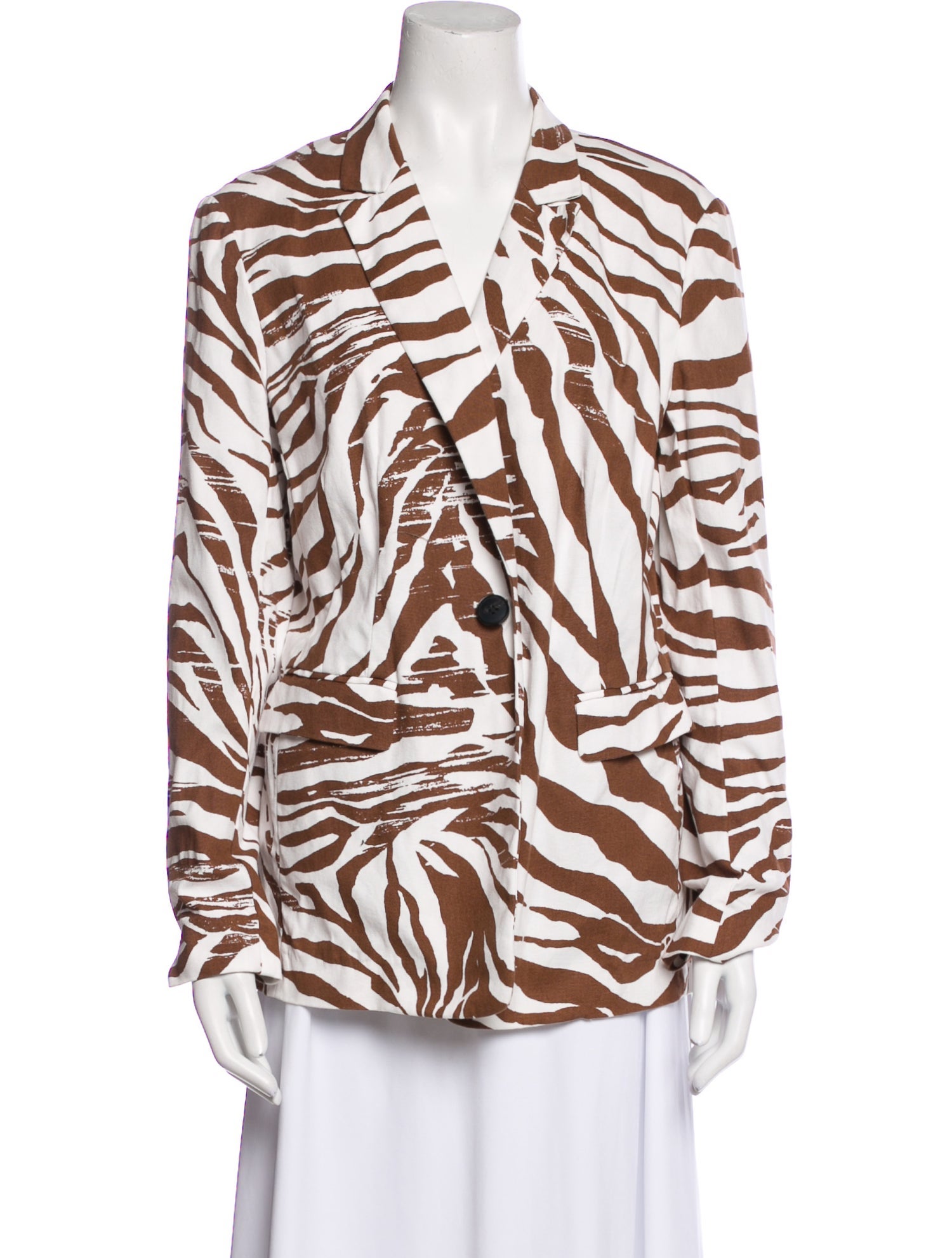 Lafayette 148 Animal Print Faux Fur Jacket