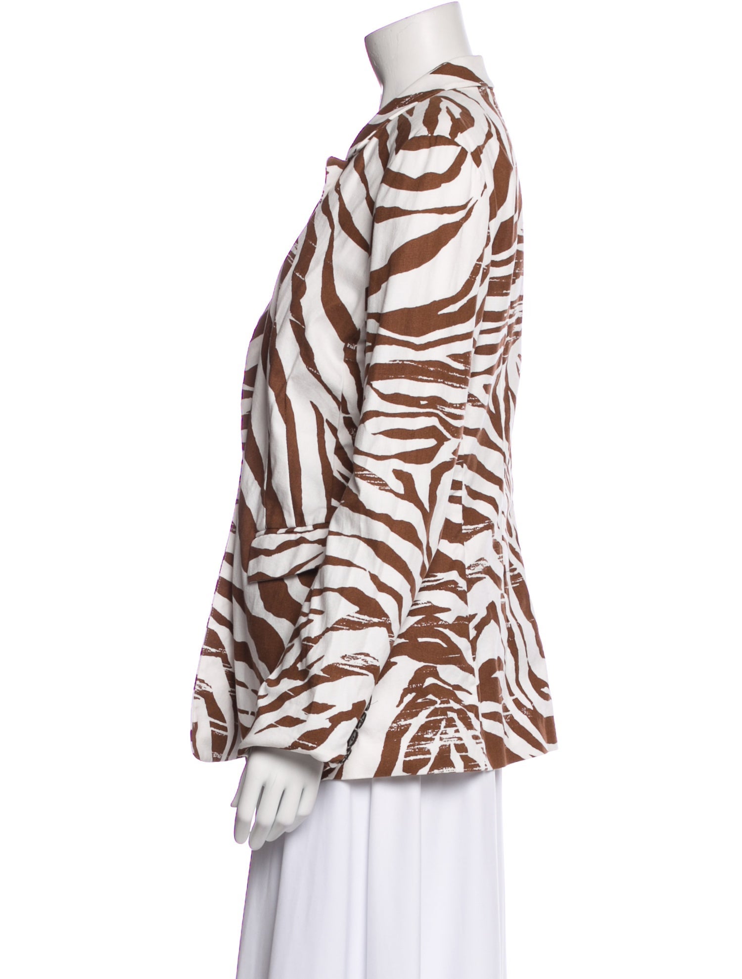 Lafayette 148 Animal Print Faux Fur Jacket