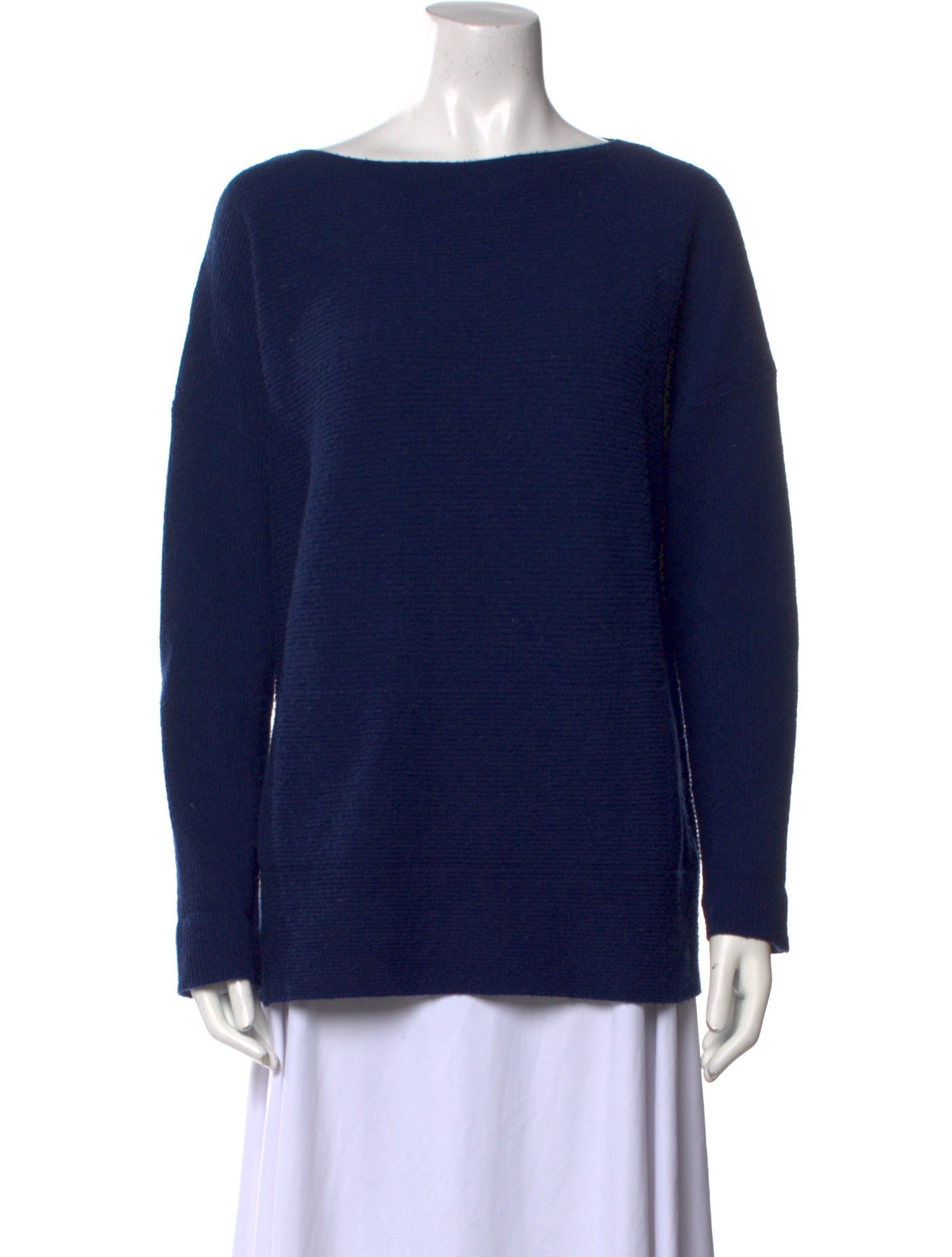 Lafayette 148 Wool Bateau Neckline Sweater