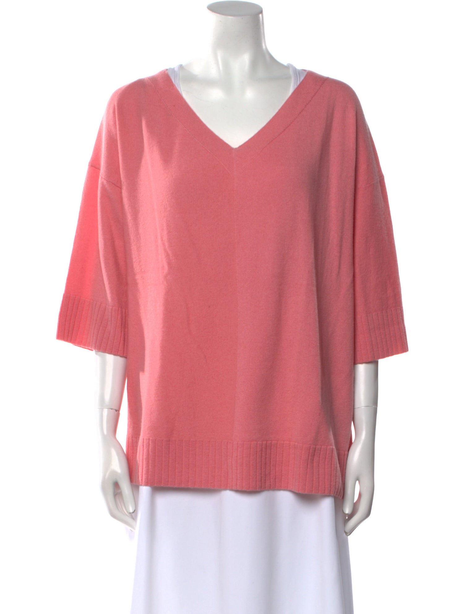 Lafayette 148 Cashmere V-Neck Sweater