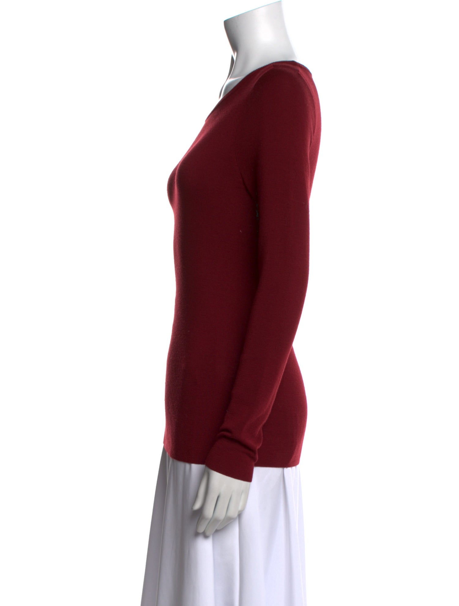 Lafayette 148 Wool Scoop Neck Sweater