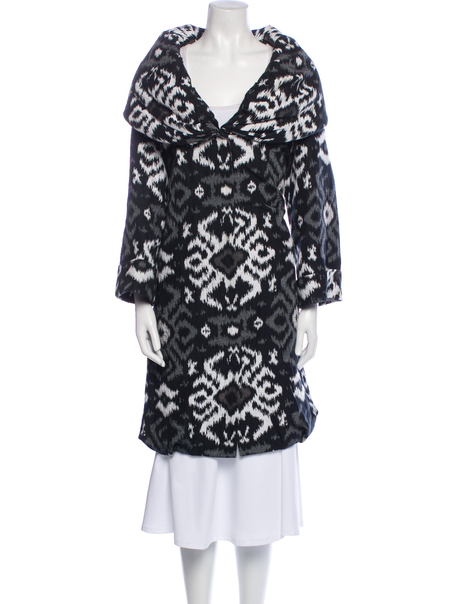 Lafayette 148 Printed Trench Coat