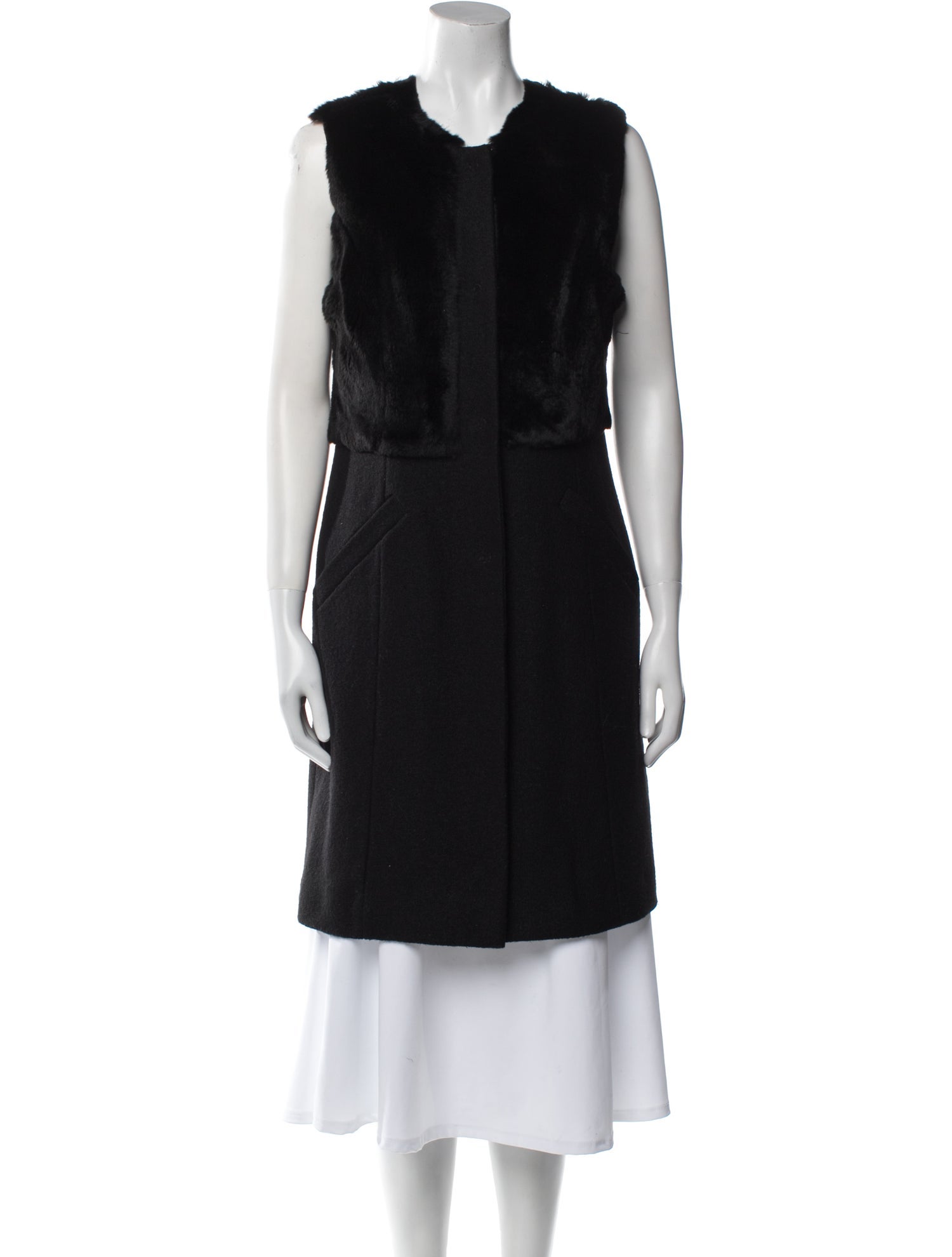 Lafayette 148 Wool Fur Jacket