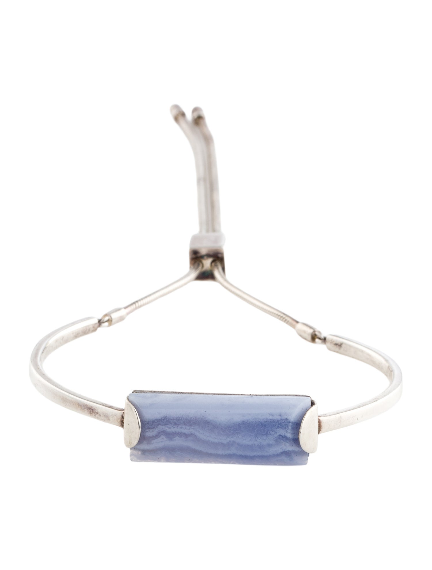 Lafayette 148 Blue Lace Agate Adjustable Bracelet