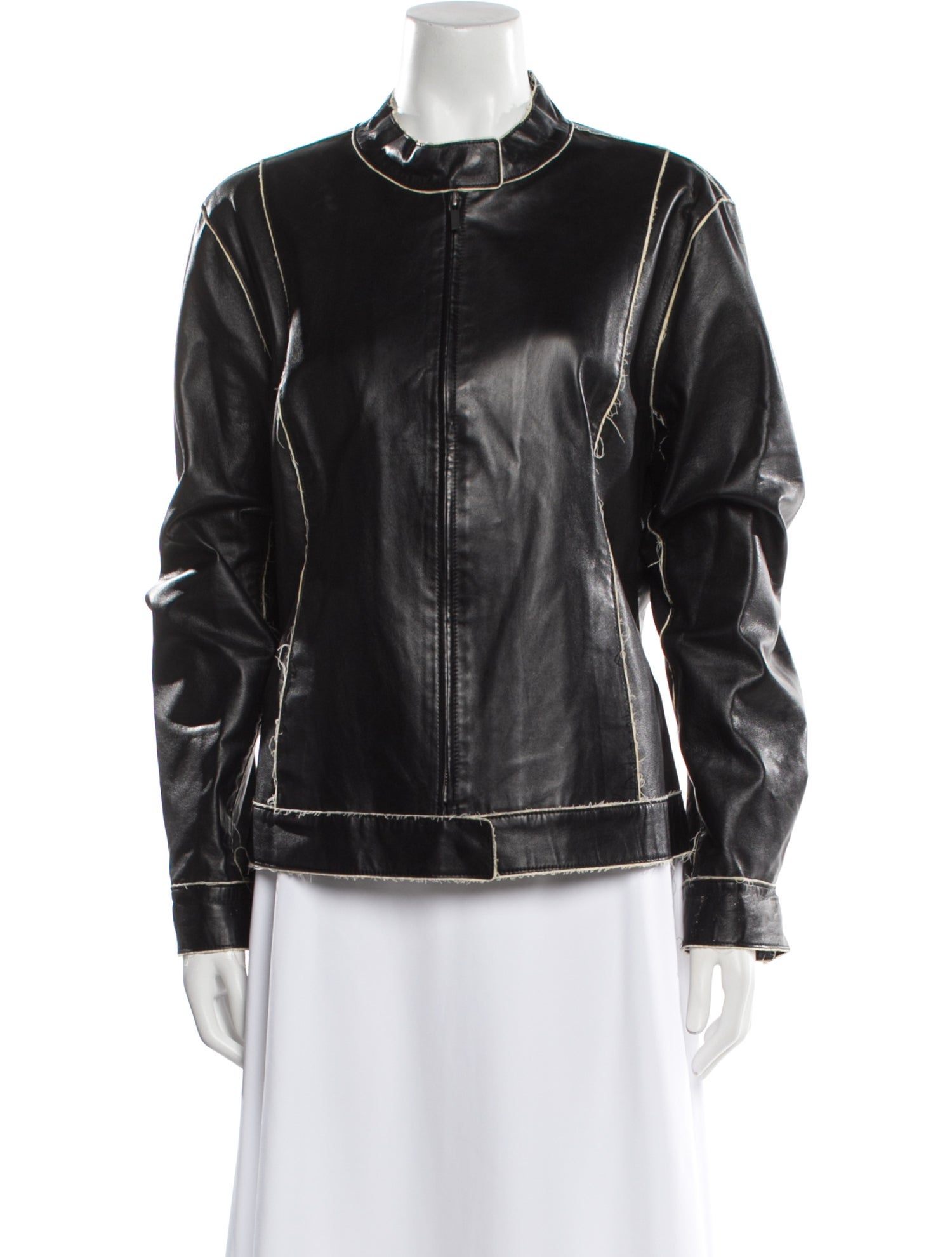 Lafayette 148 Leather Biker Jacket