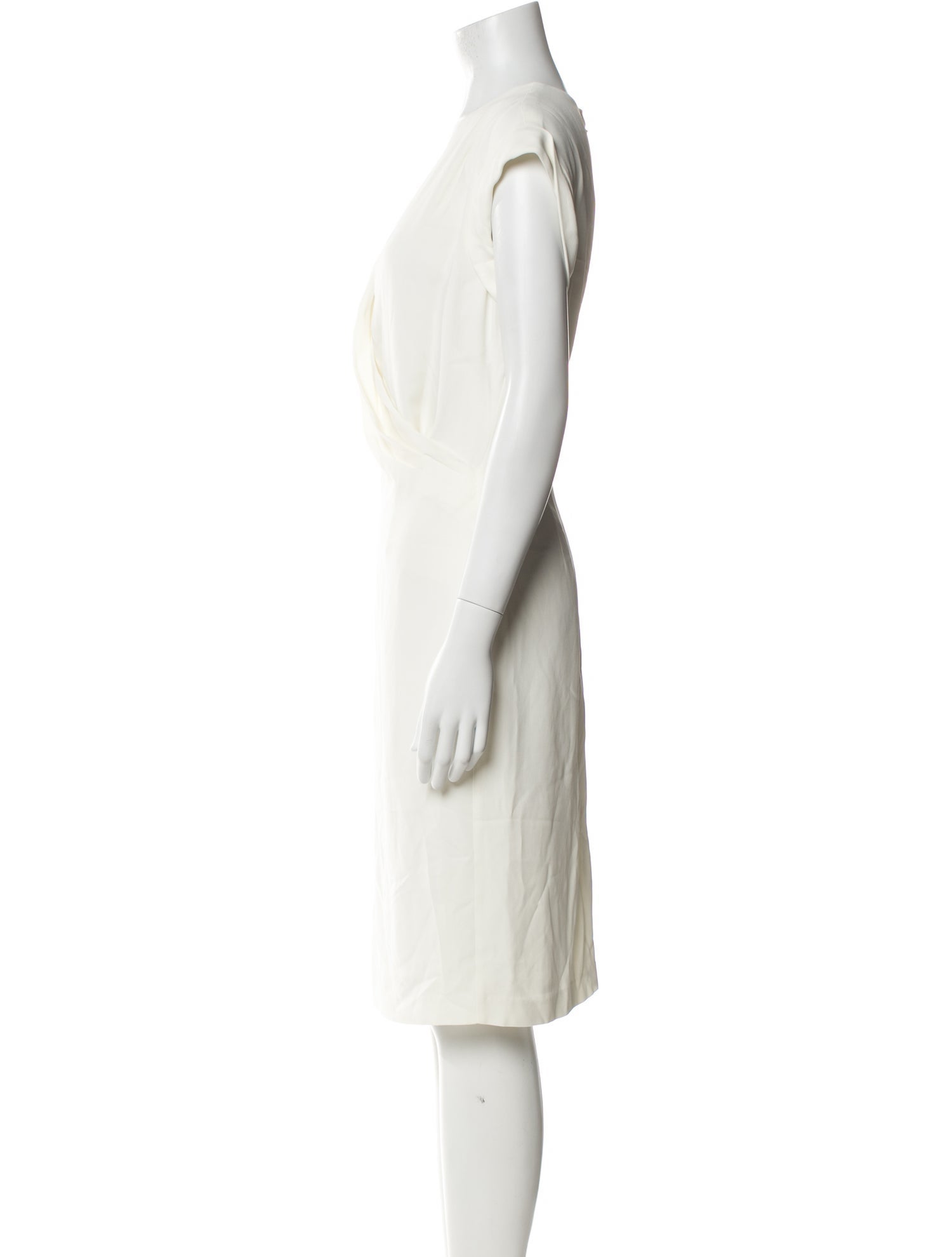 Lafayette 148 V-Neck Knee-Length Dress