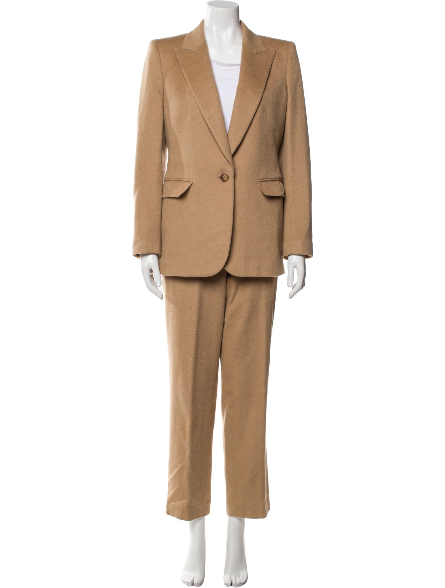 Lafayette 148 Camel Hair Pantsuit