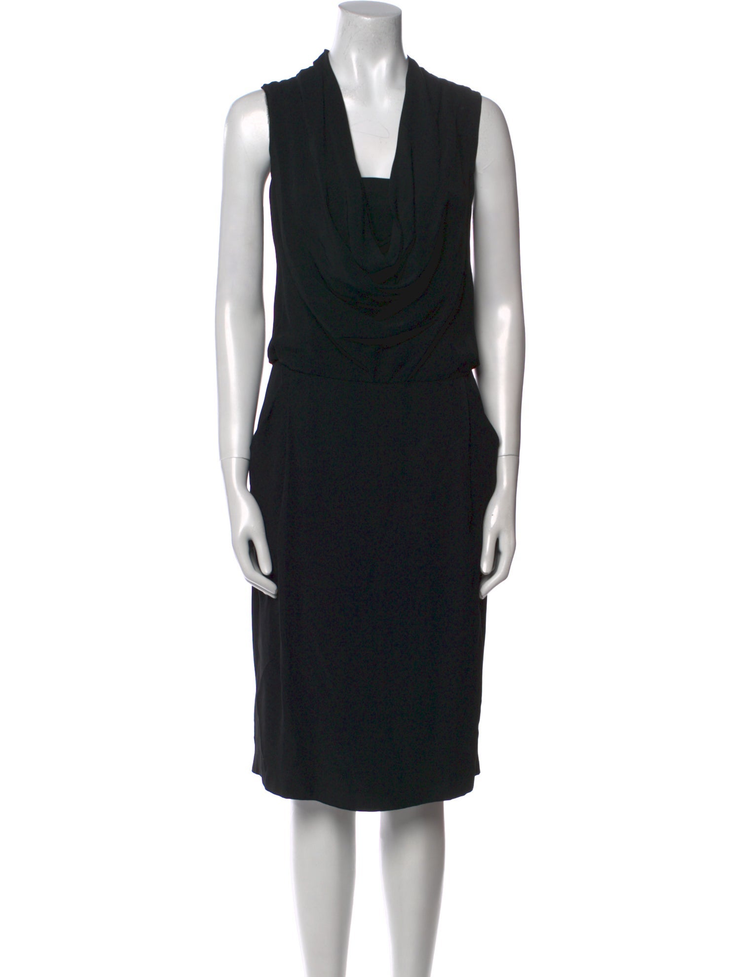 Lafayette 148 Cowl Neck Midi Length Dress
