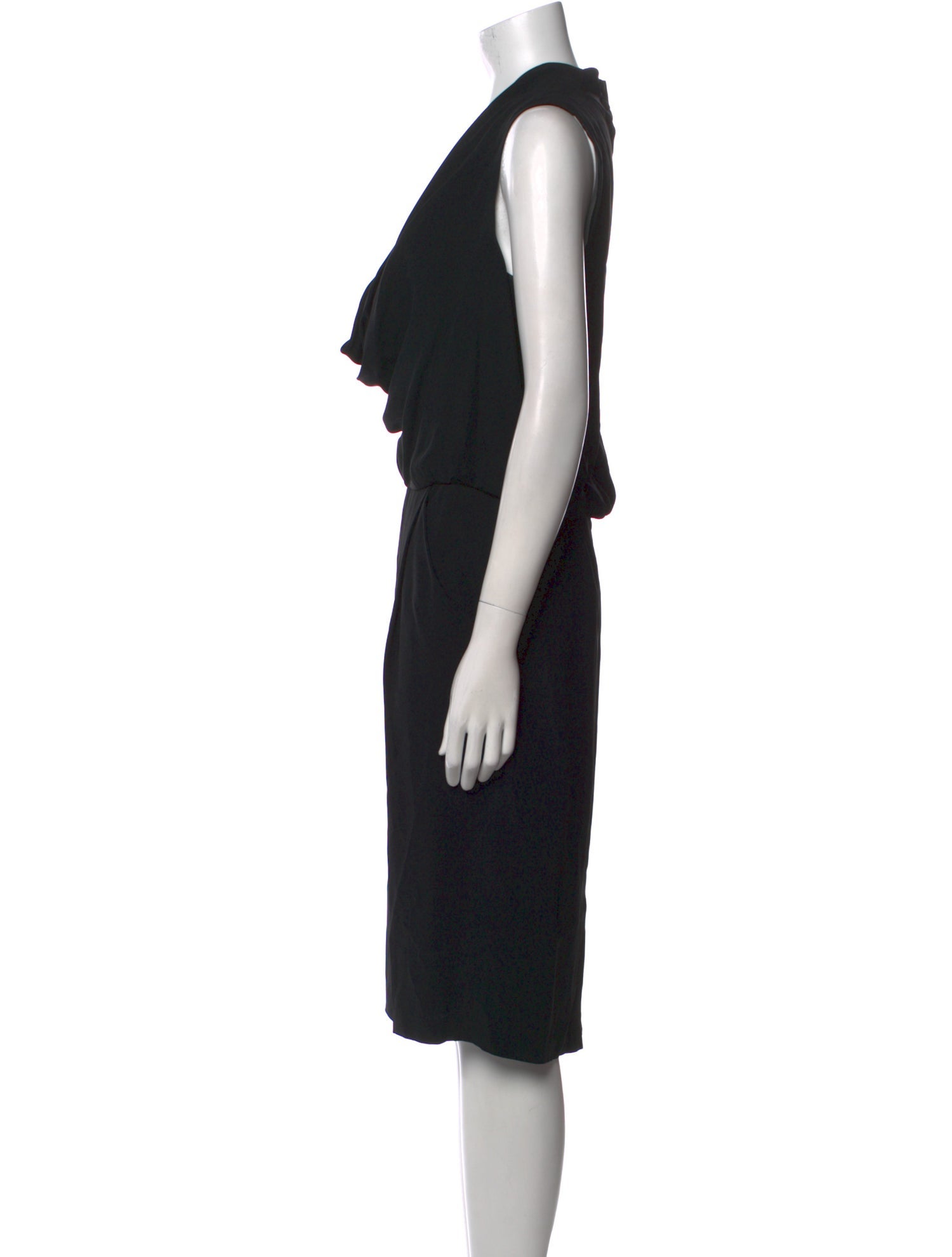 Lafayette 148 Cowl Neck Midi Length Dress