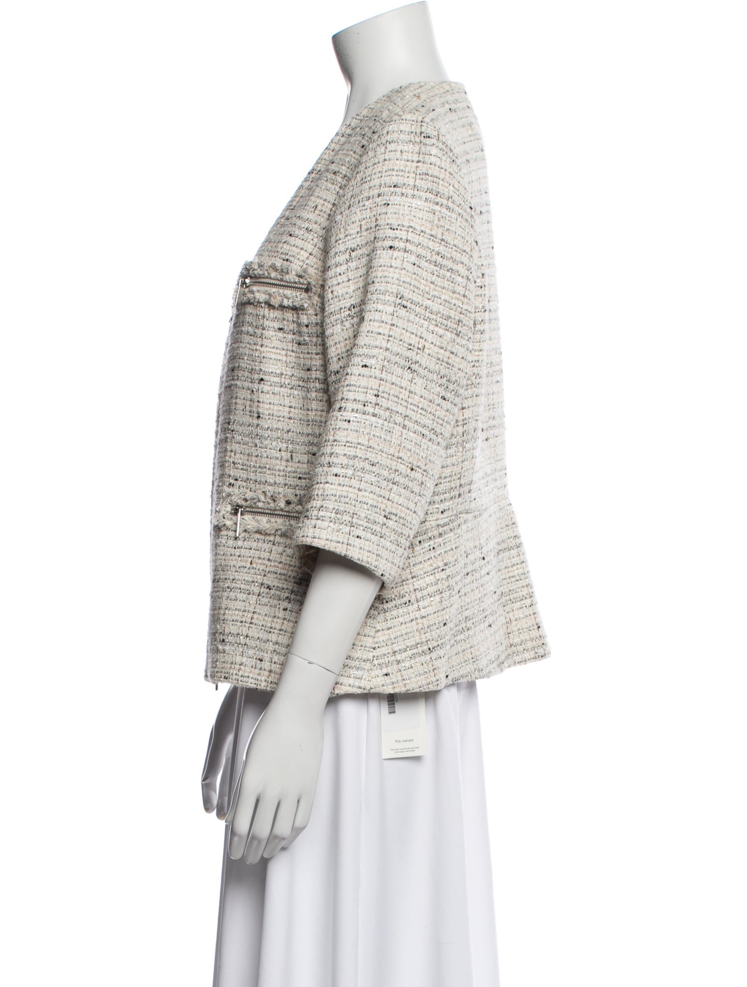 Lafayette 148 Tweed Pattern Evening Jacket