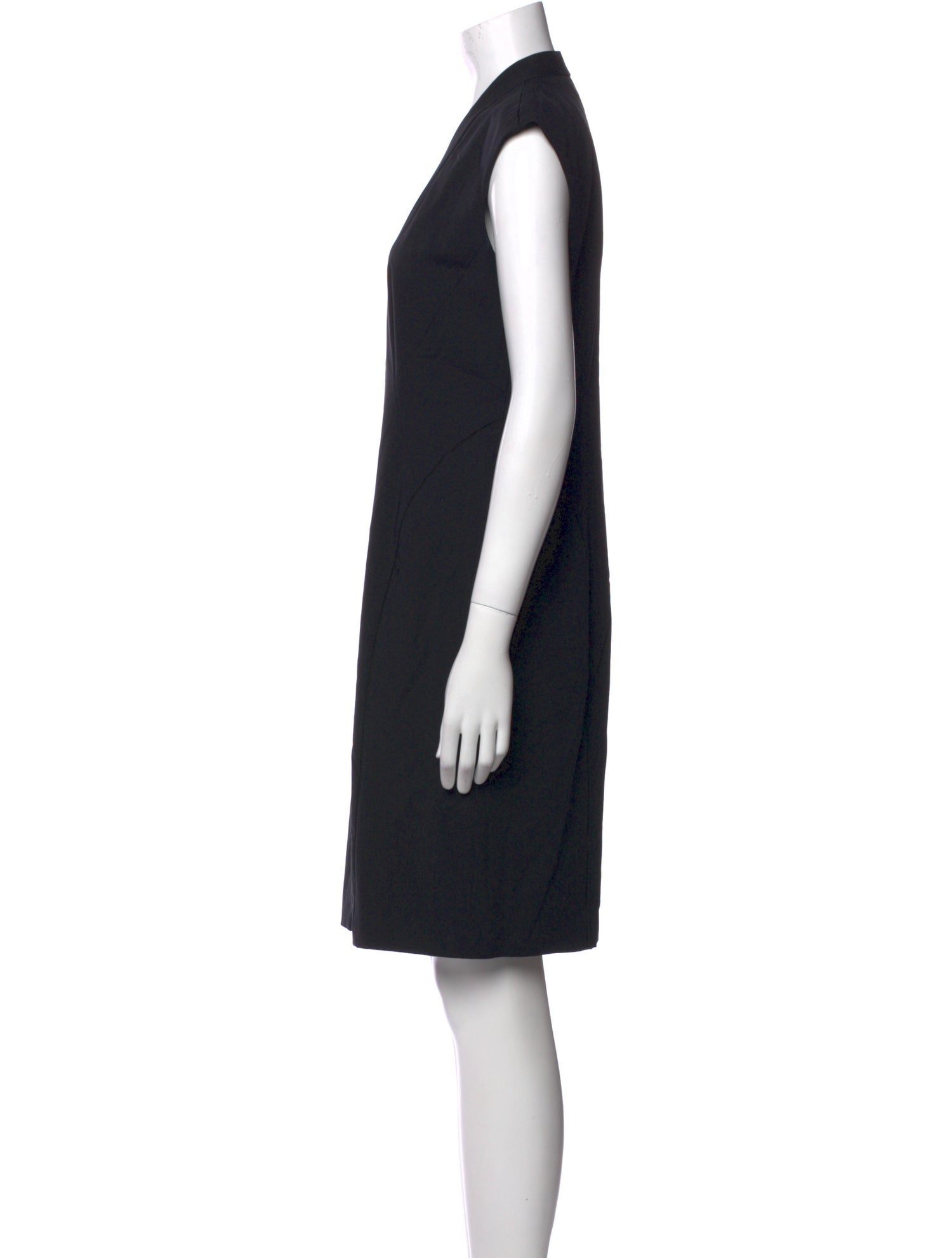Lafayette 148 V-Neck Knee-Length Dress