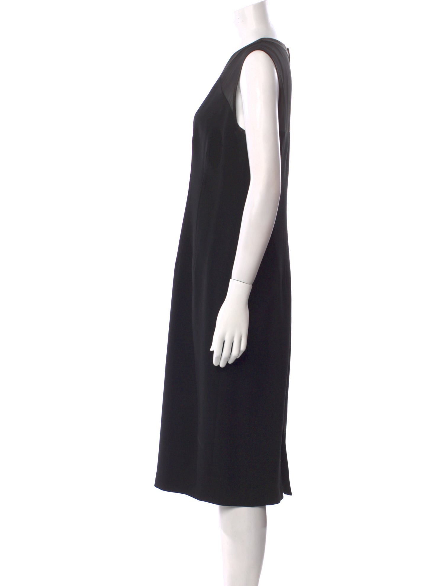 Lafayette 148 V-Neck Midi Length Dress