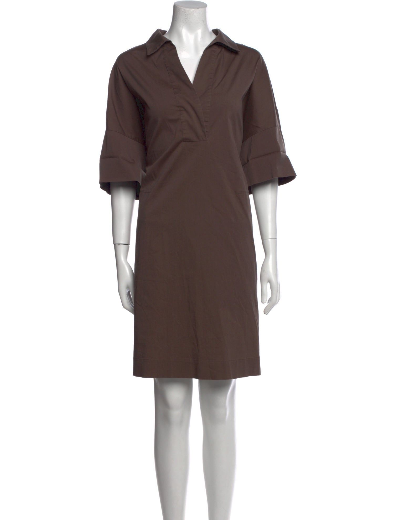 Lafayette 148 V-Neck Knee-Length Dress