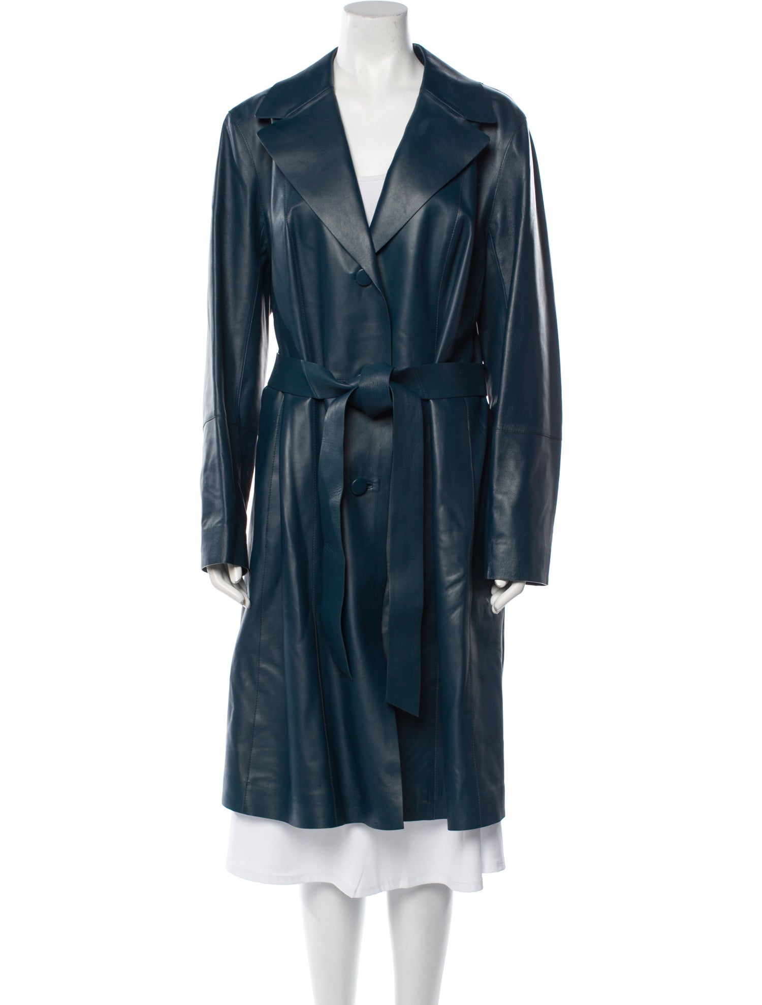 Lafayette 148 Leather Trench Coat
