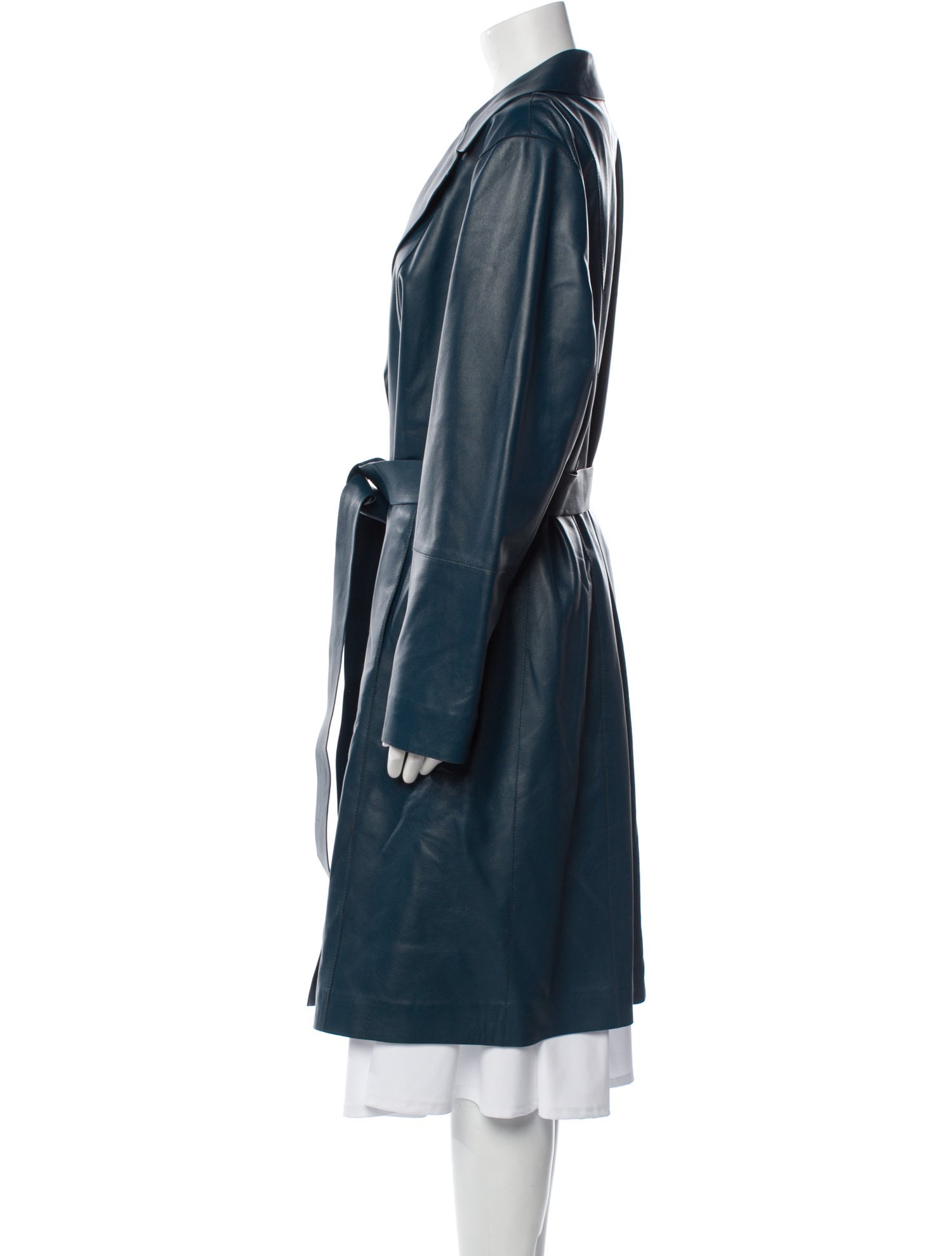 Lafayette 148 Leather Trench Coat