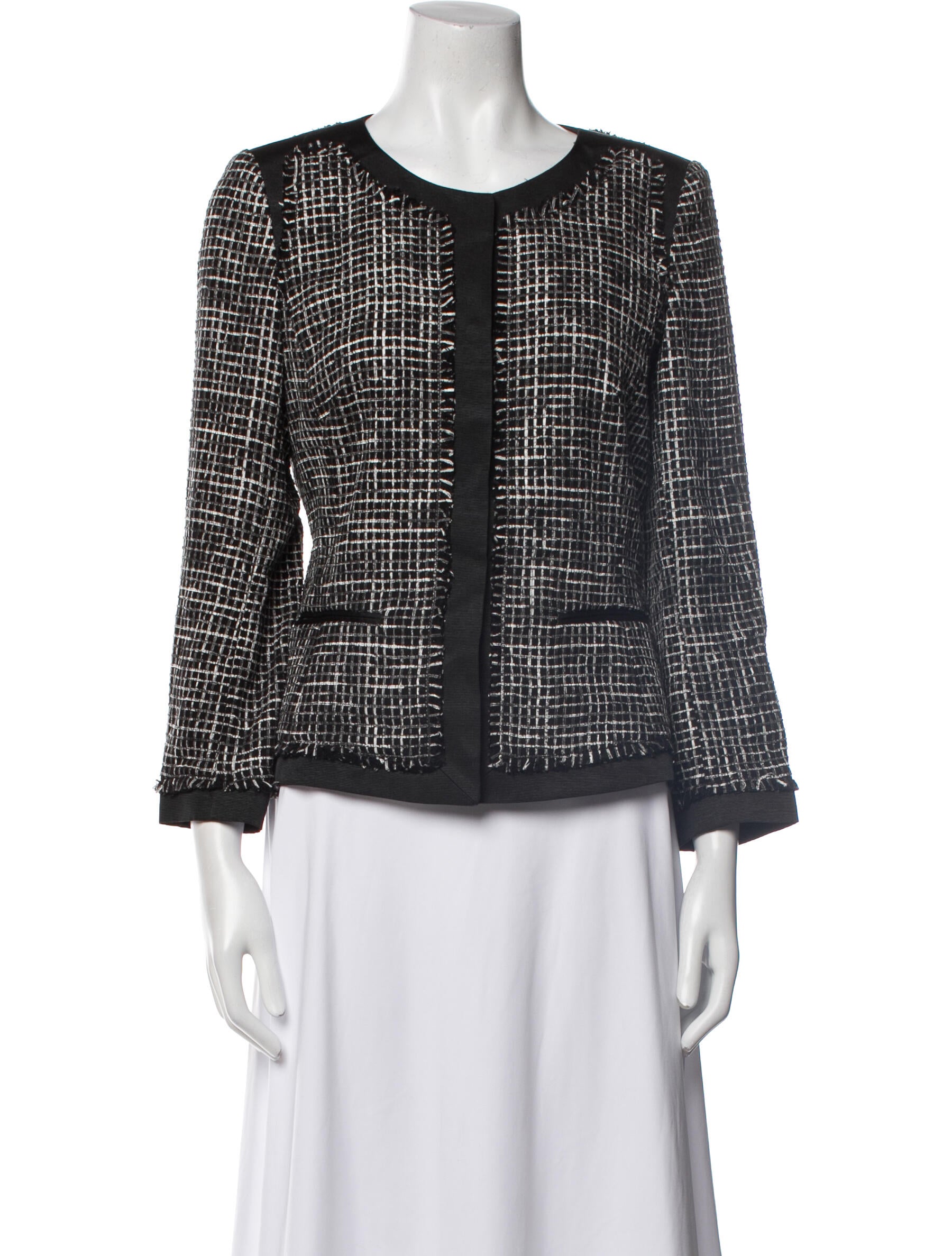 Lafayette 148 Tweed Pattern Evening Jacket