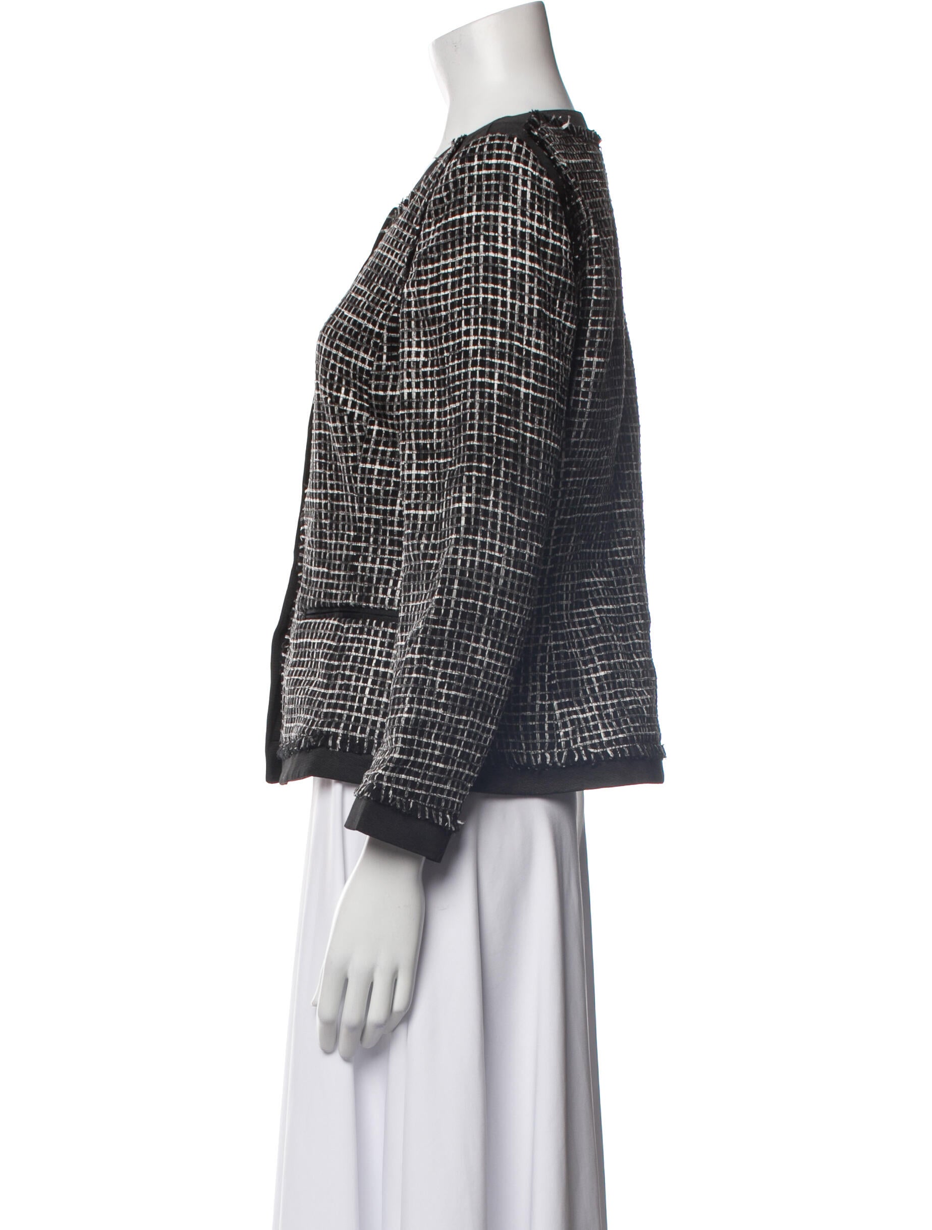 Lafayette 148 Tweed Pattern Evening Jacket