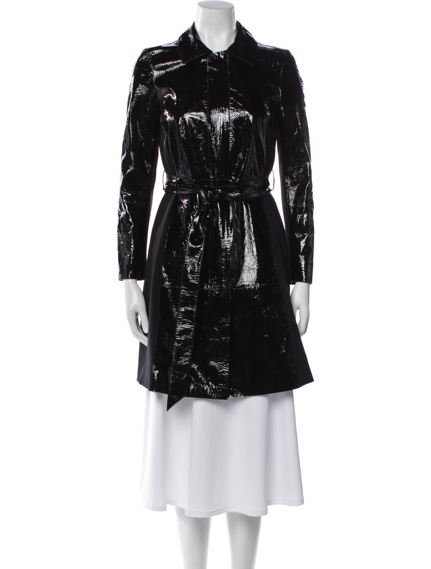 Lafayette 148 Leather Trench Coat