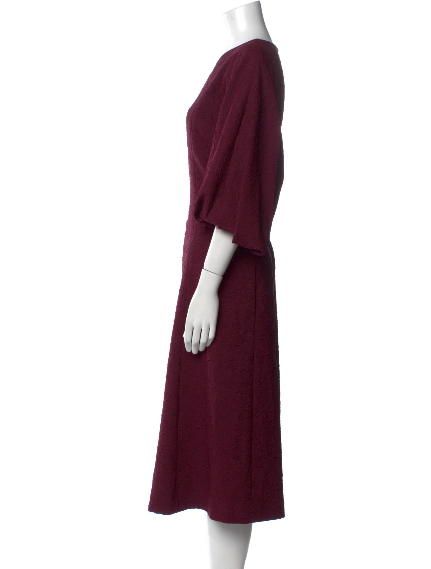 Lafayette 148 Bateau Neckline Midi Length Dress