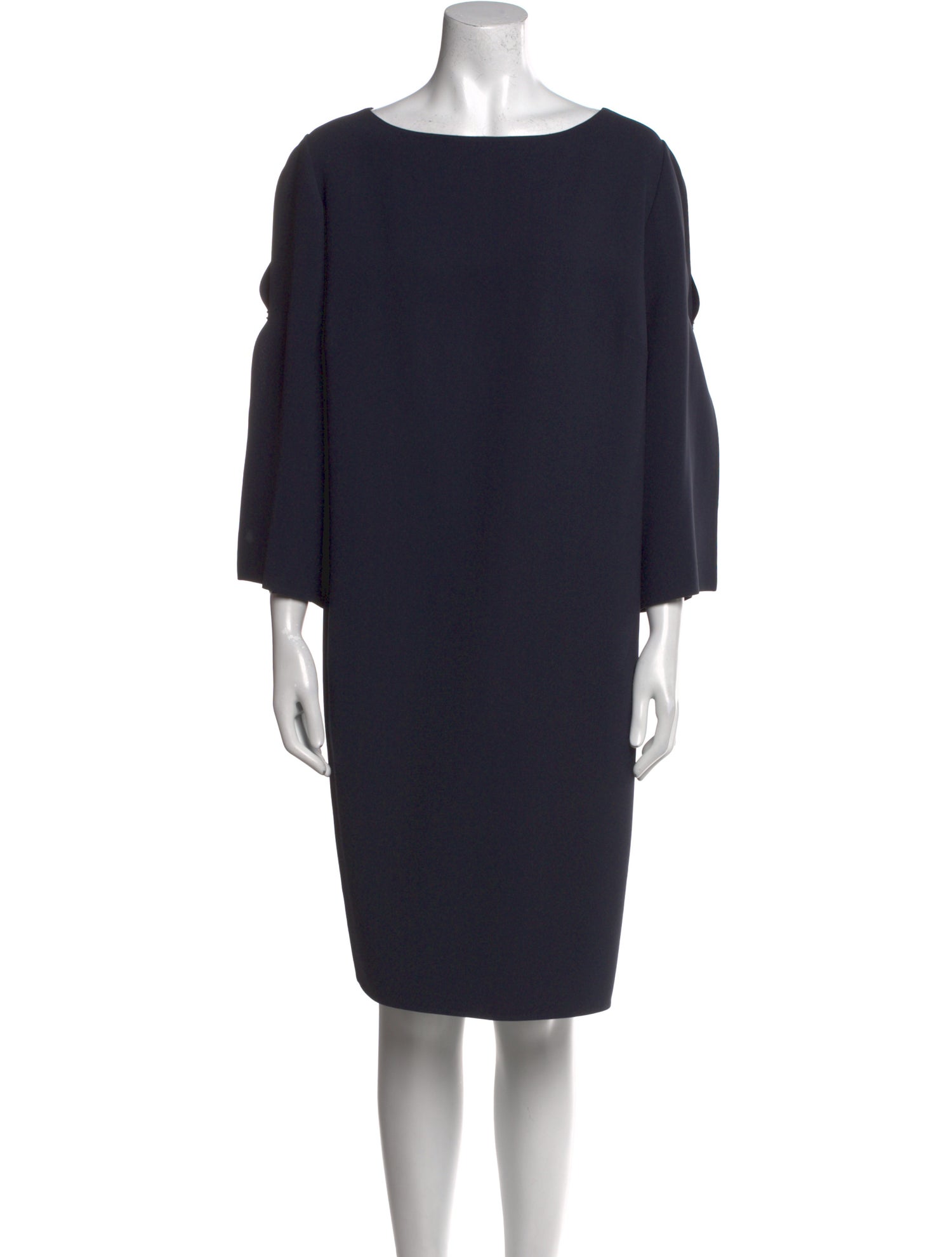 Lafayette 148 Bateau Neckline Midi Length Dress