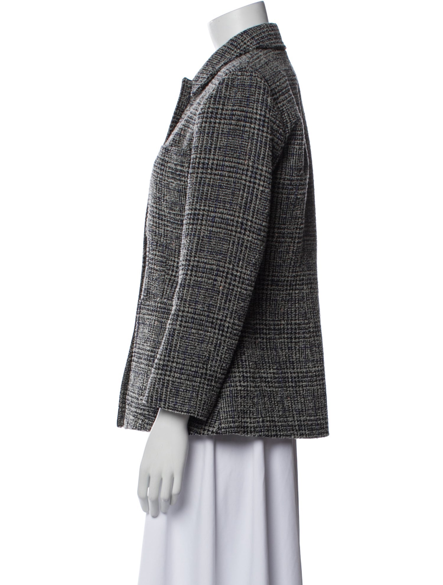 Lafayette 148 Wool Tweed Pattern Blazer