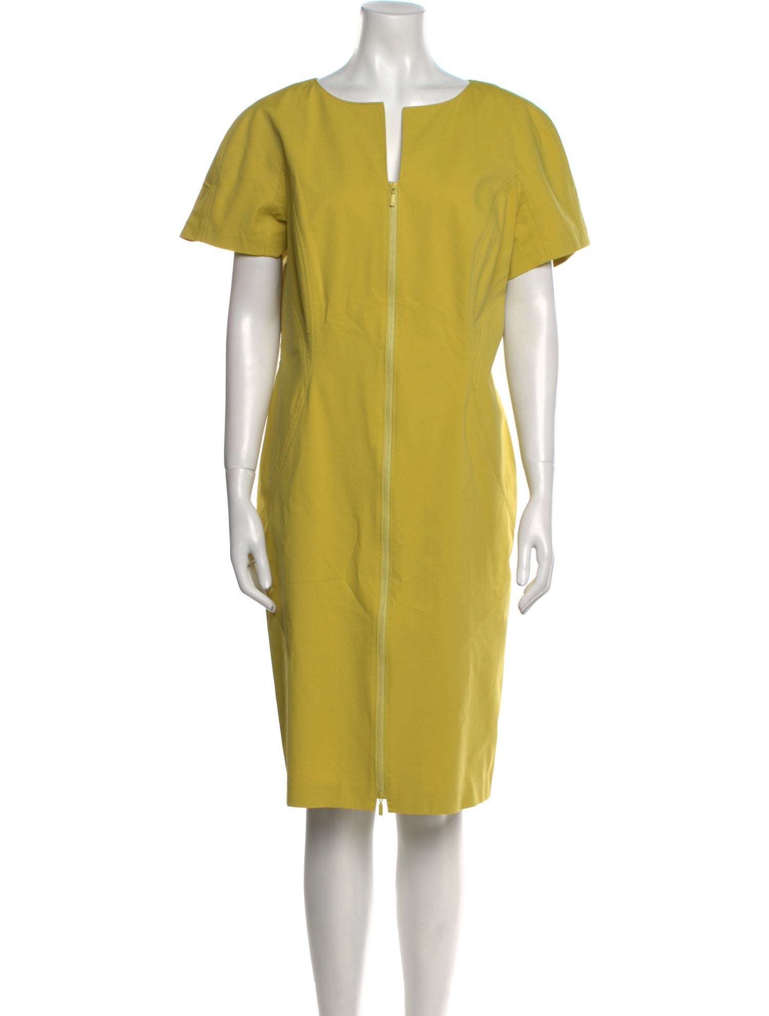 Lafayette 148 V-Neck Knee-Length Dress