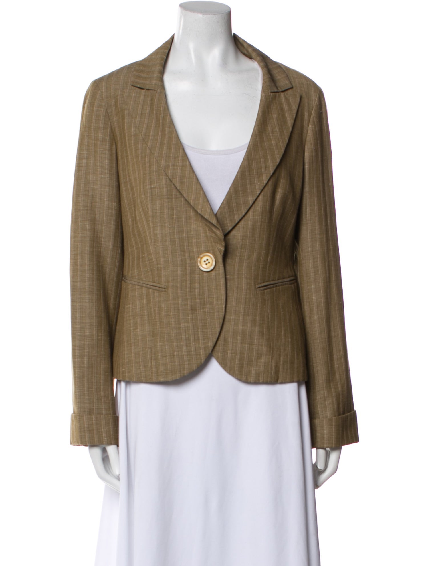 Lafayette 148 Virgin Wool Striped Blazer