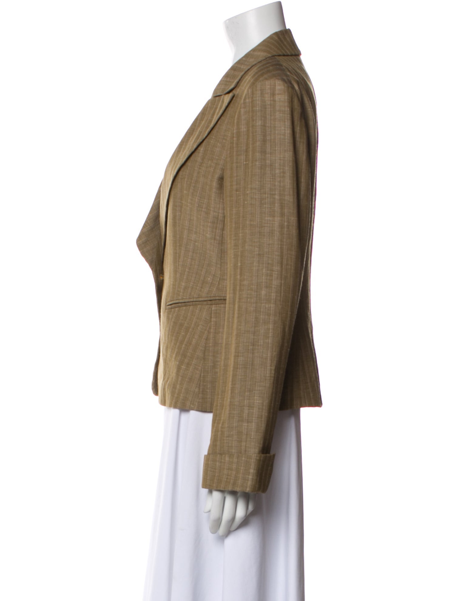Lafayette 148 Virgin Wool Striped Blazer