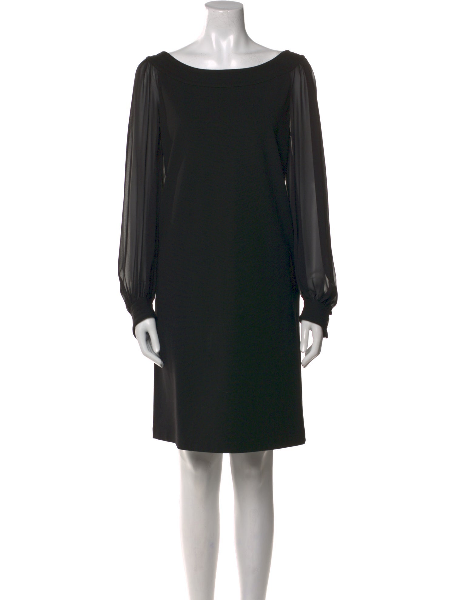 Lafayette 148 Bateau Neckline Mini Dress