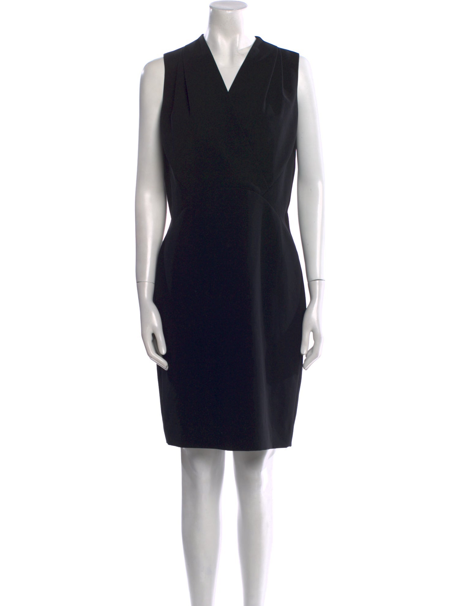Lafayette 148 V-Neck Knee-Length Dress