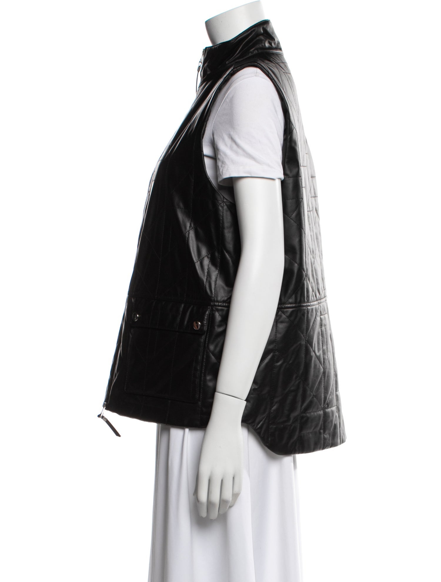 Lafayette 148 Leather Vest