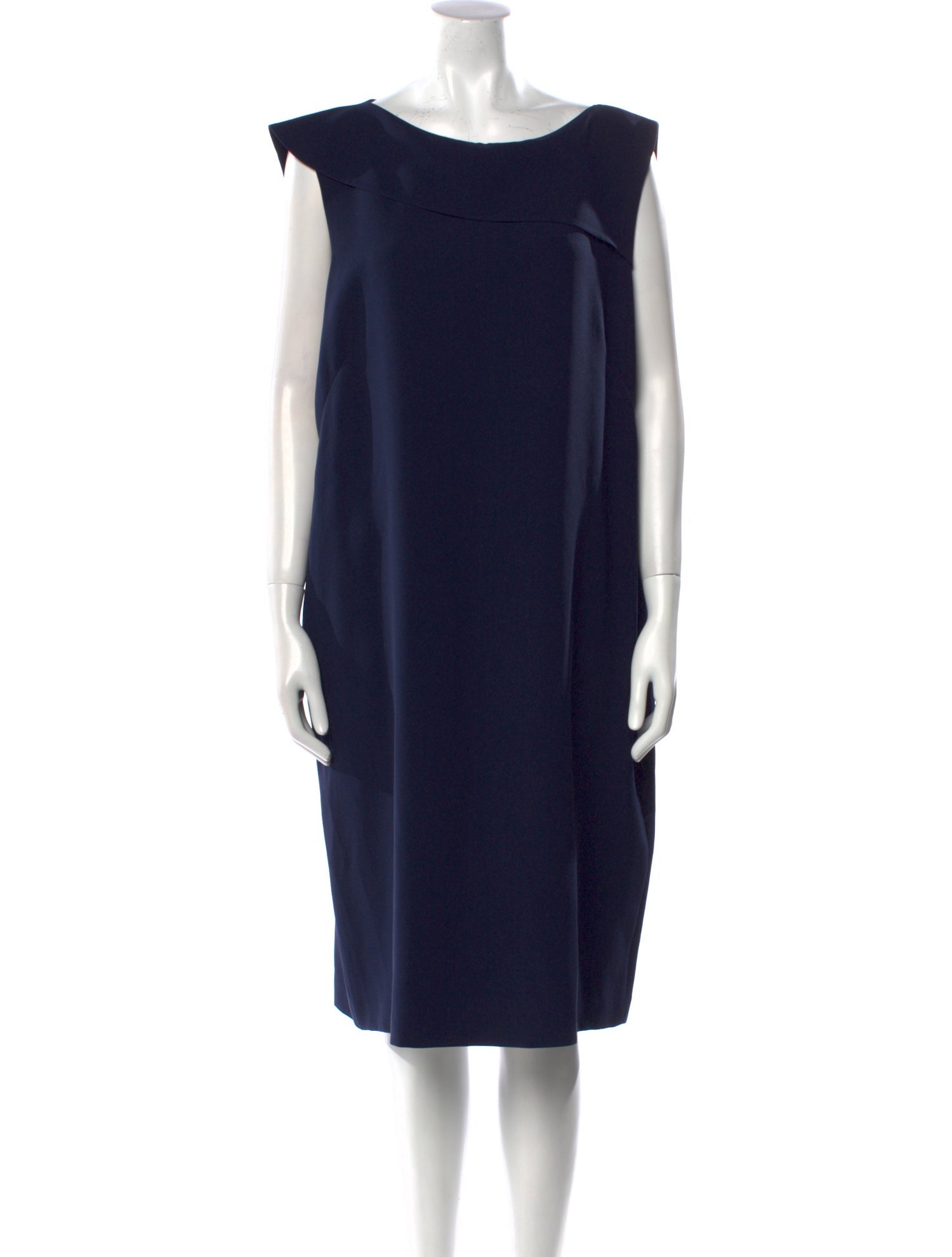 Lafayette 148 Bateau Neckline Midi Length Dress