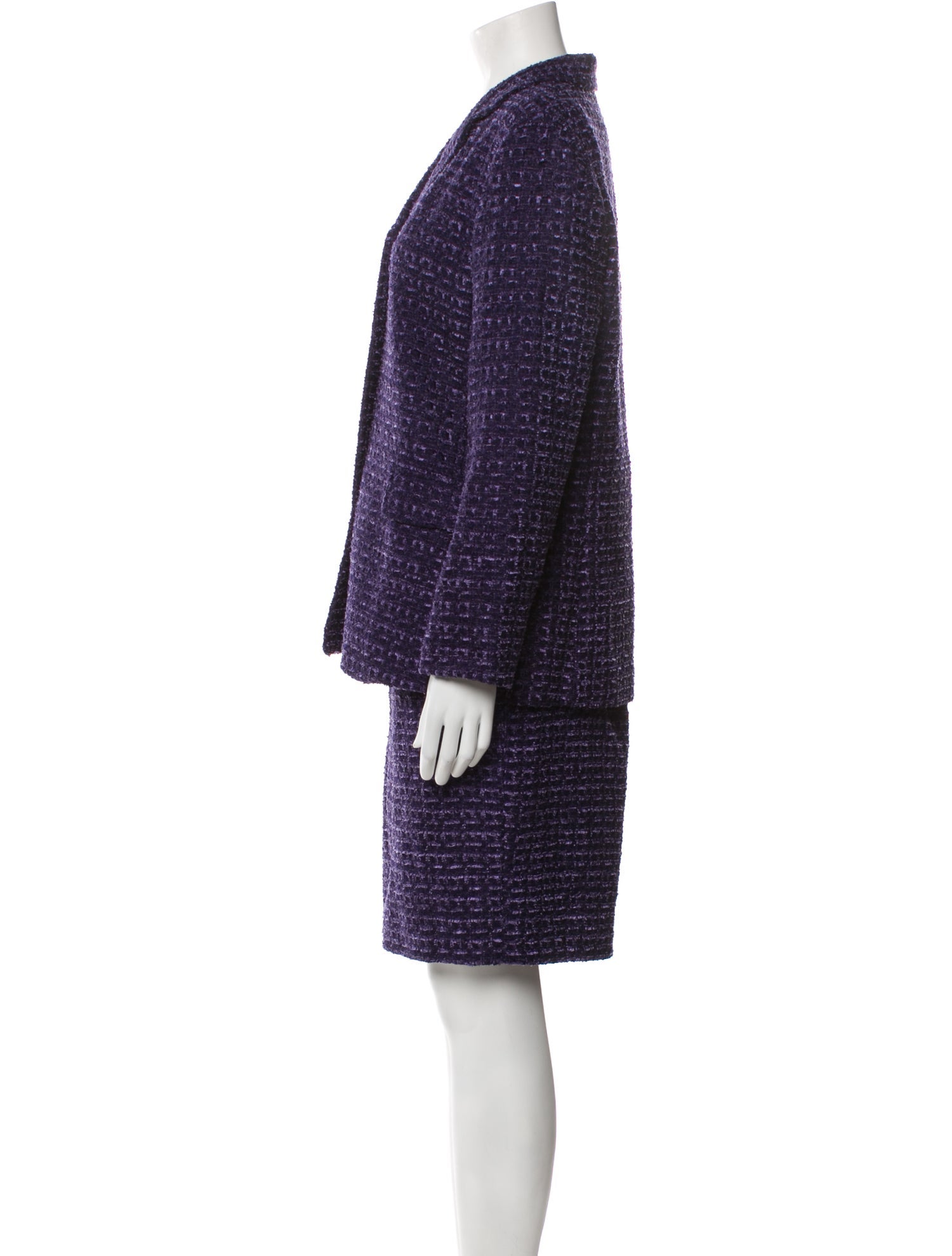 Lafayette 148 Tweed Pattern Skirt Suit