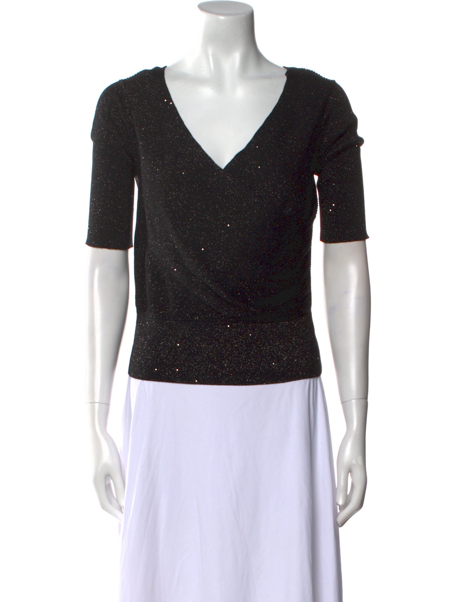 Lafayette 148 Silk V-Neck Sweater w/ Tags