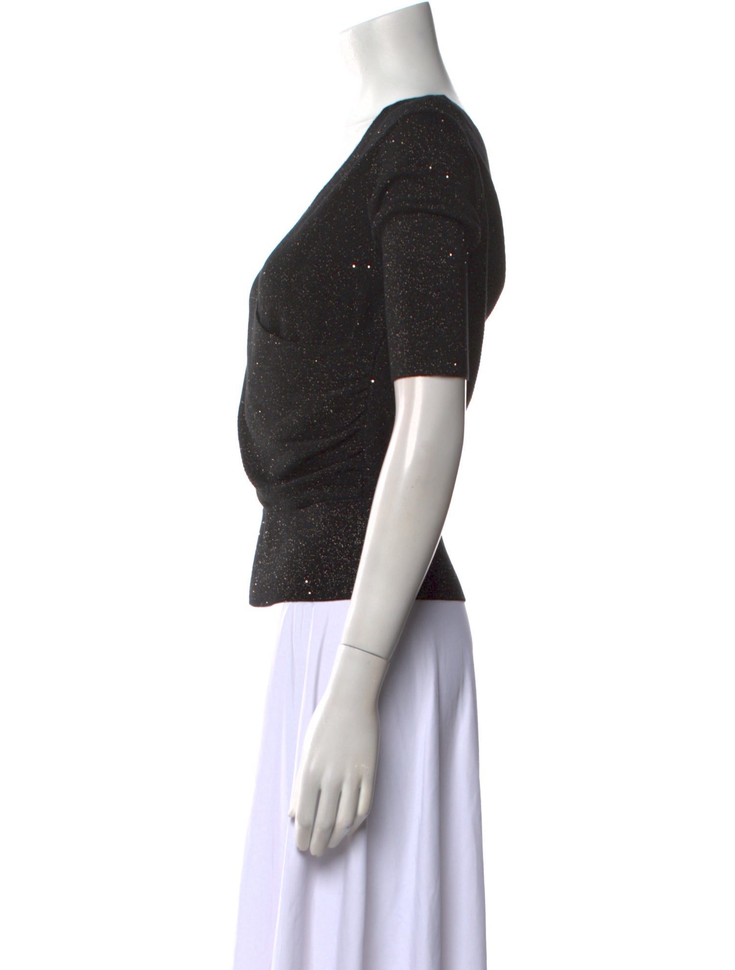 Lafayette 148 Silk V-Neck Sweater w/ Tags