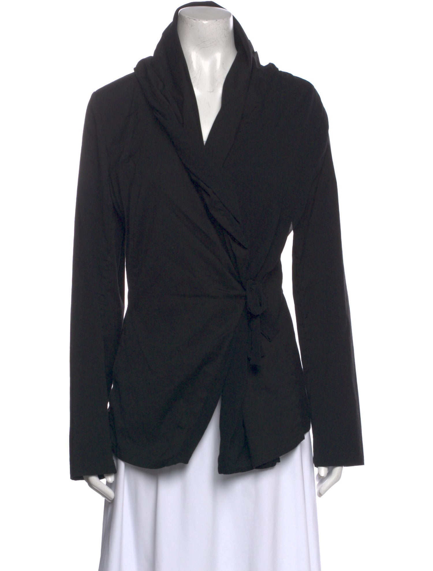 Lafayette 148 V-Neck Long Sleeve Blouse