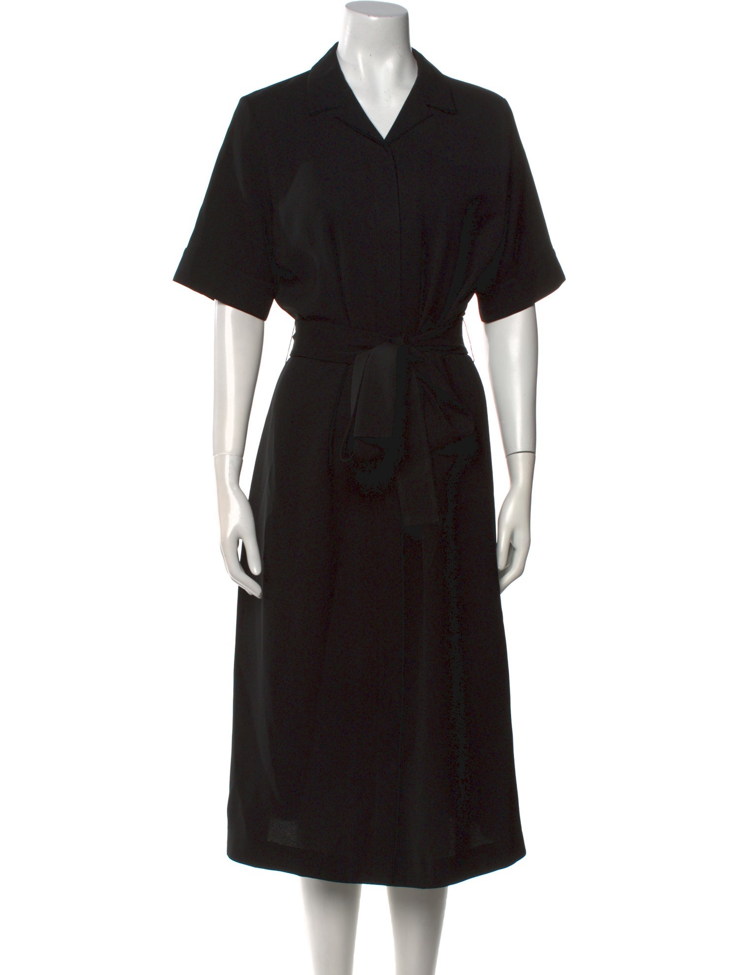 Lafayette 148 V-Neck Midi Length Dress