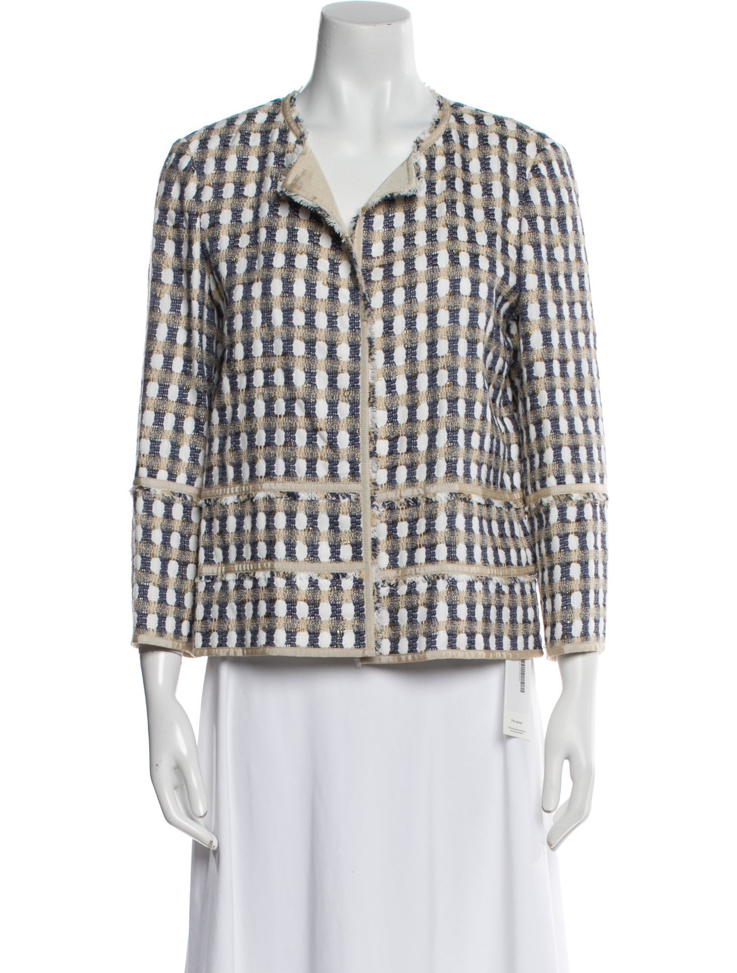 Lafayette 148 Tweed Pattern Blazer