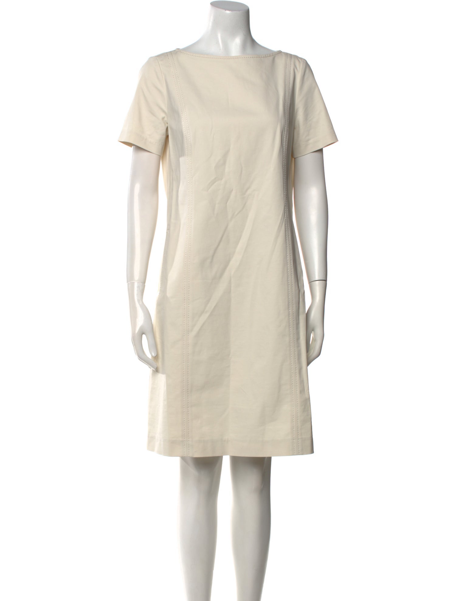 Lafayette 148 Bateau Neckline Knee-Length Dress