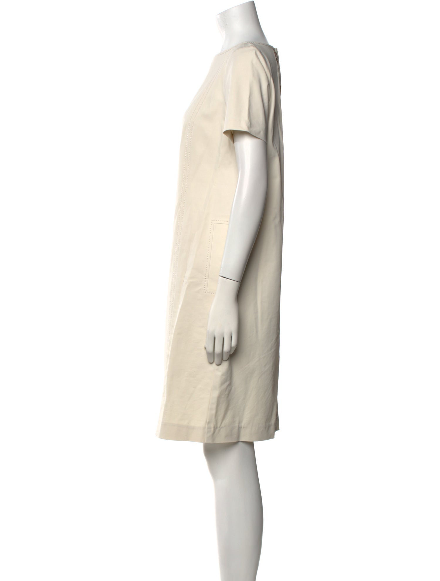 Lafayette 148 Bateau Neckline Knee-Length Dress