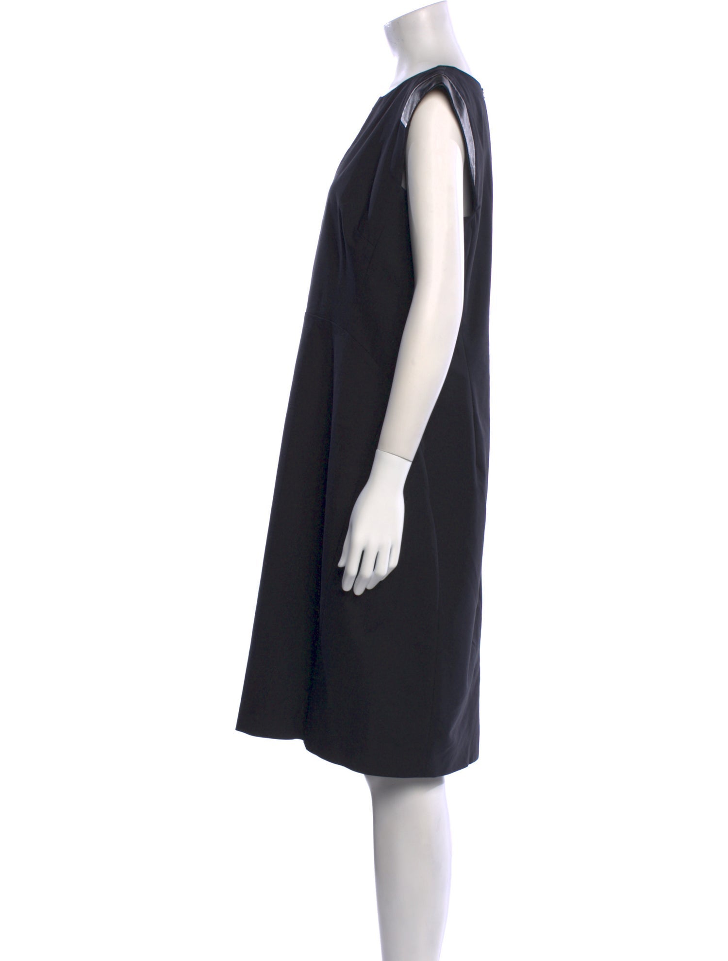 Lafayette 148 V-Neck Knee-Length Dress
