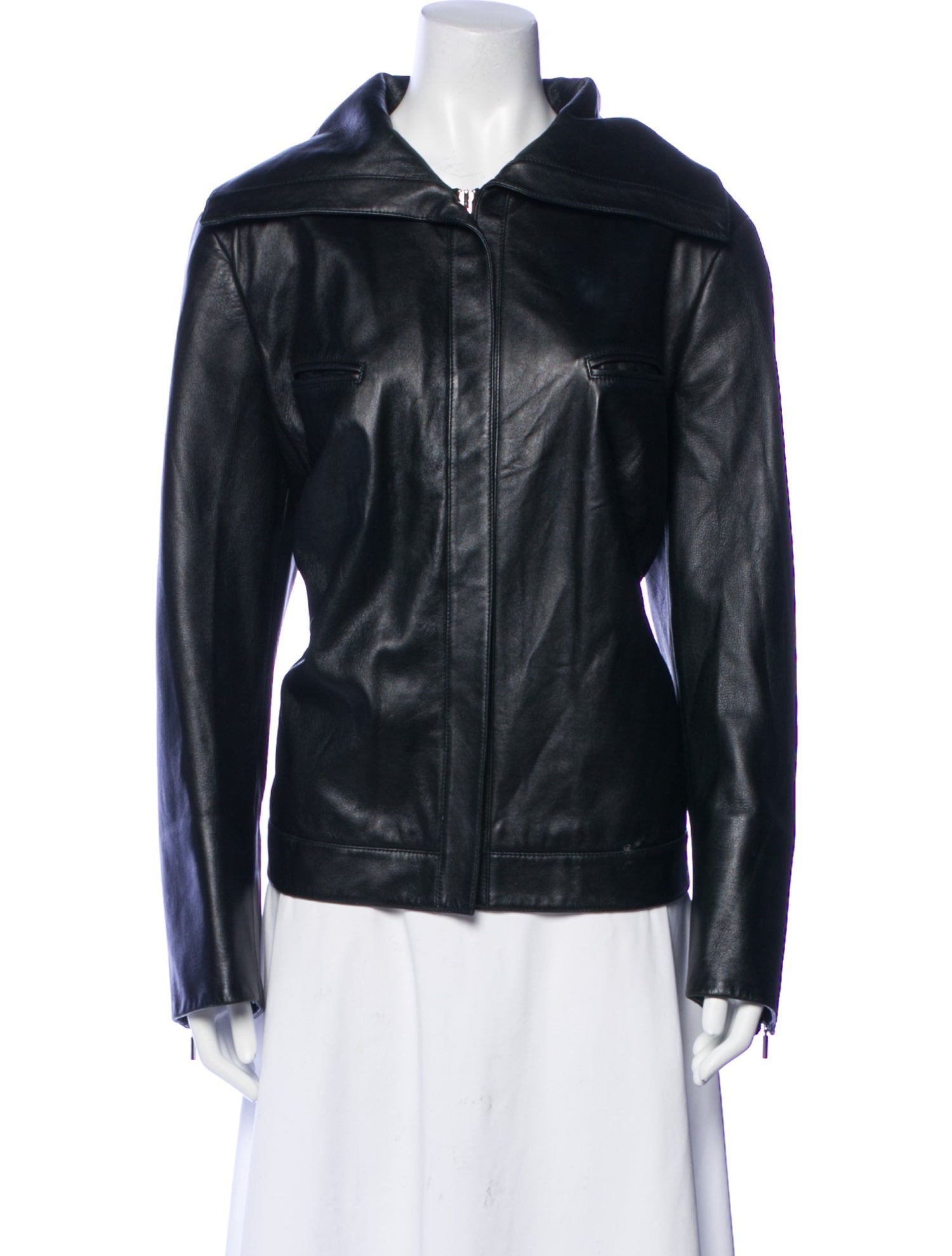 Lafayette 148 Leather Biker Jacket